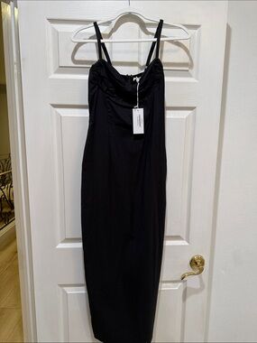 knit dress blue Crochet BLUE Long Dress XL / BLUE main image 1